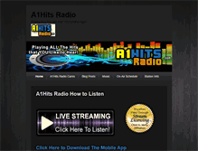 Tablet Screenshot of a1hitsradio.com